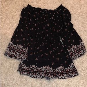 Kendall & Kylie Off the Shoulder Floral Romper